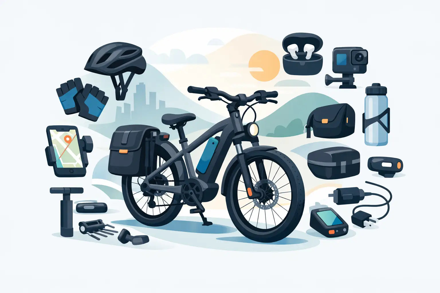 electric bicycle accessories Electric Bicycle Switch 3-Pin Light Horn Switch Handlebar 22mm Modified Headlamp Button(3-pin A). : Sports & Outdoors The BiKASE Handy Phone Clamp is a universal phone holder that can be mounted on bars up to 2 inches in diameter Must Have E-bike Accessories. 2024