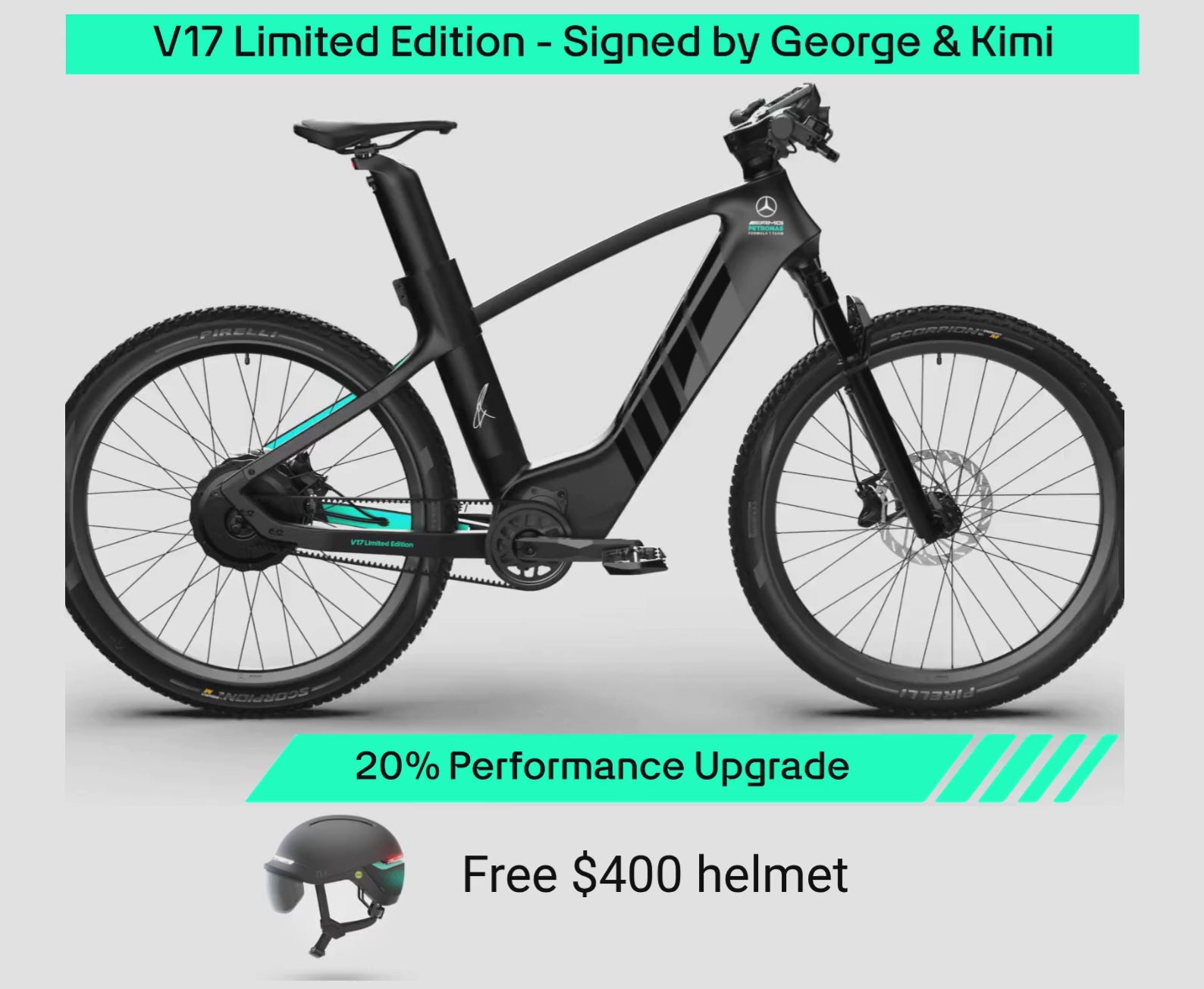 kimi kinderfahrrad Rallye Edition 750 Mercedes-AMG PETRONAS F1® Team eBike