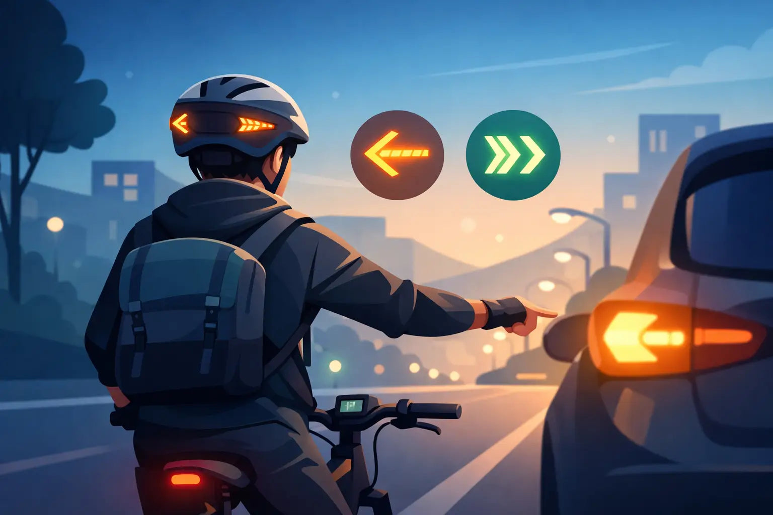 eBike Helmet Turn Signals for Confident Riding