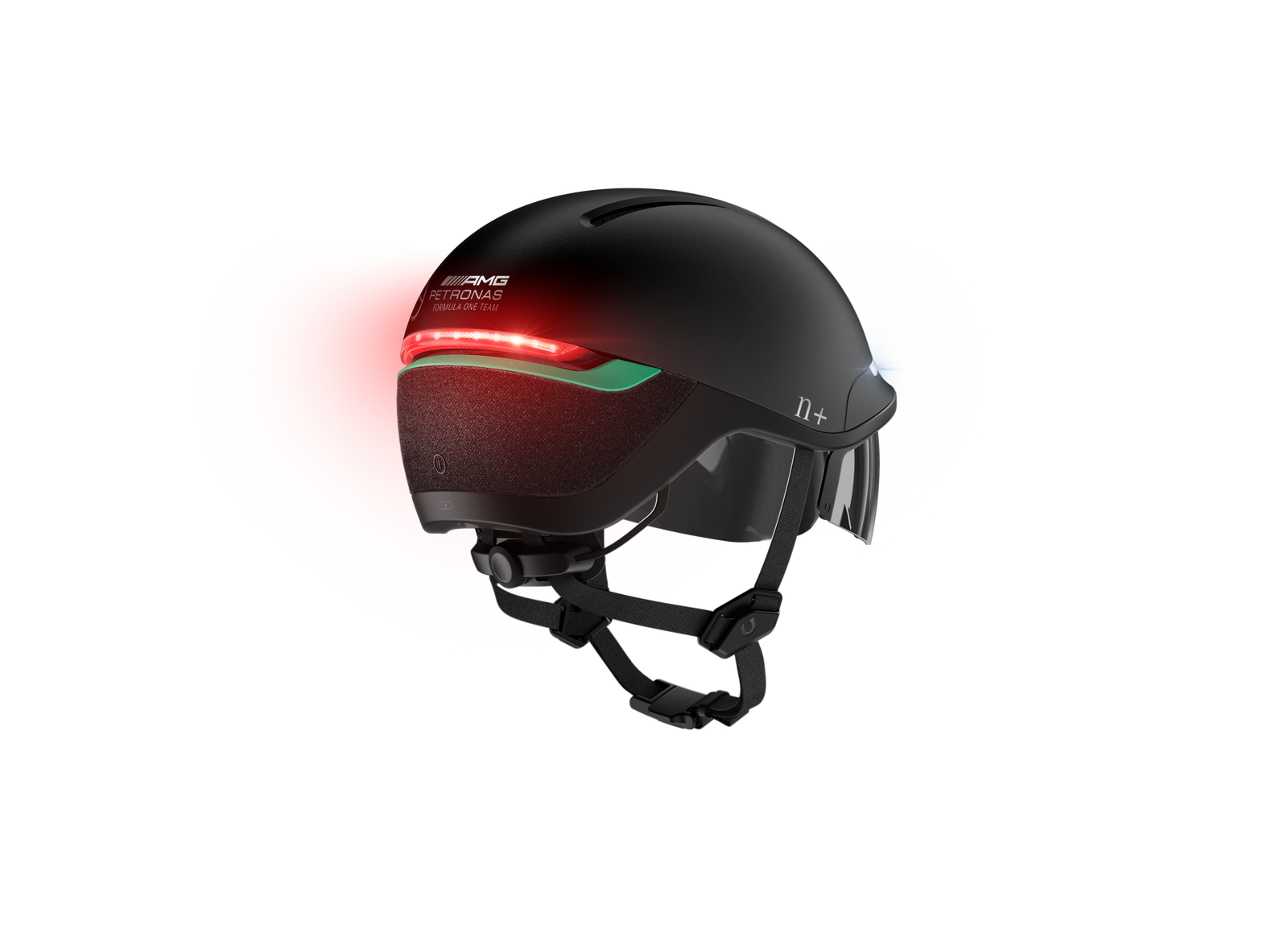 Brake light on the Mercedes-AMG F1® e-bike helmet.