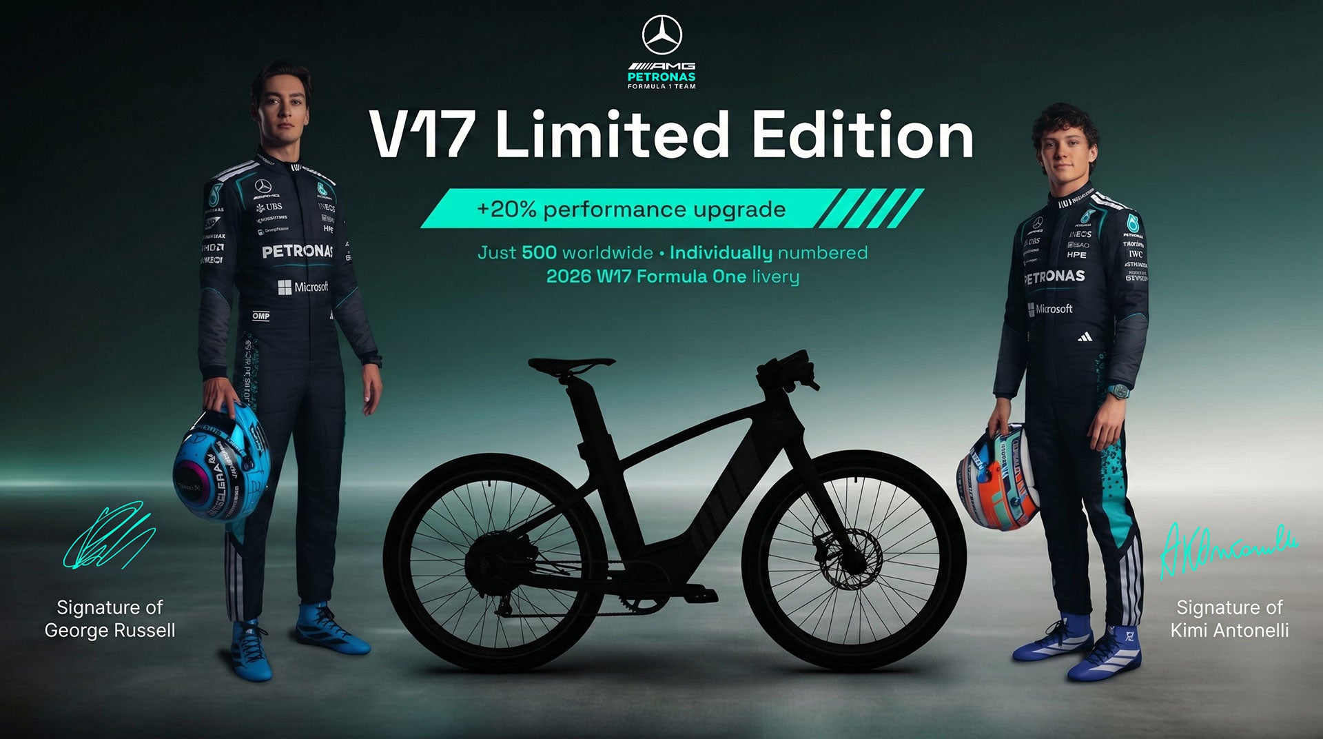 Limited Edition Mercedes-AMG PETRONAS F1® Team Track Edition 750 Electric Bike